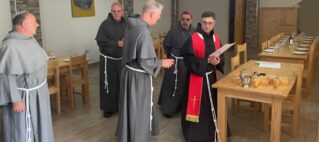 Bendición del nuevo convento en Pariacoto