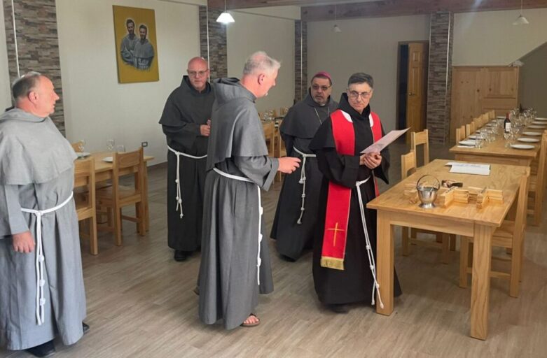 Bendición del nuevo convento en Pariacoto